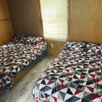 Camping cabin inside